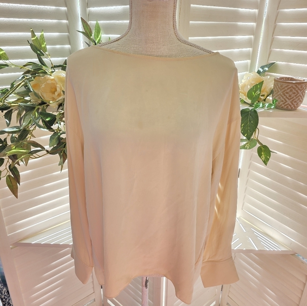 Theory Cream Women's Blouse Large 1355